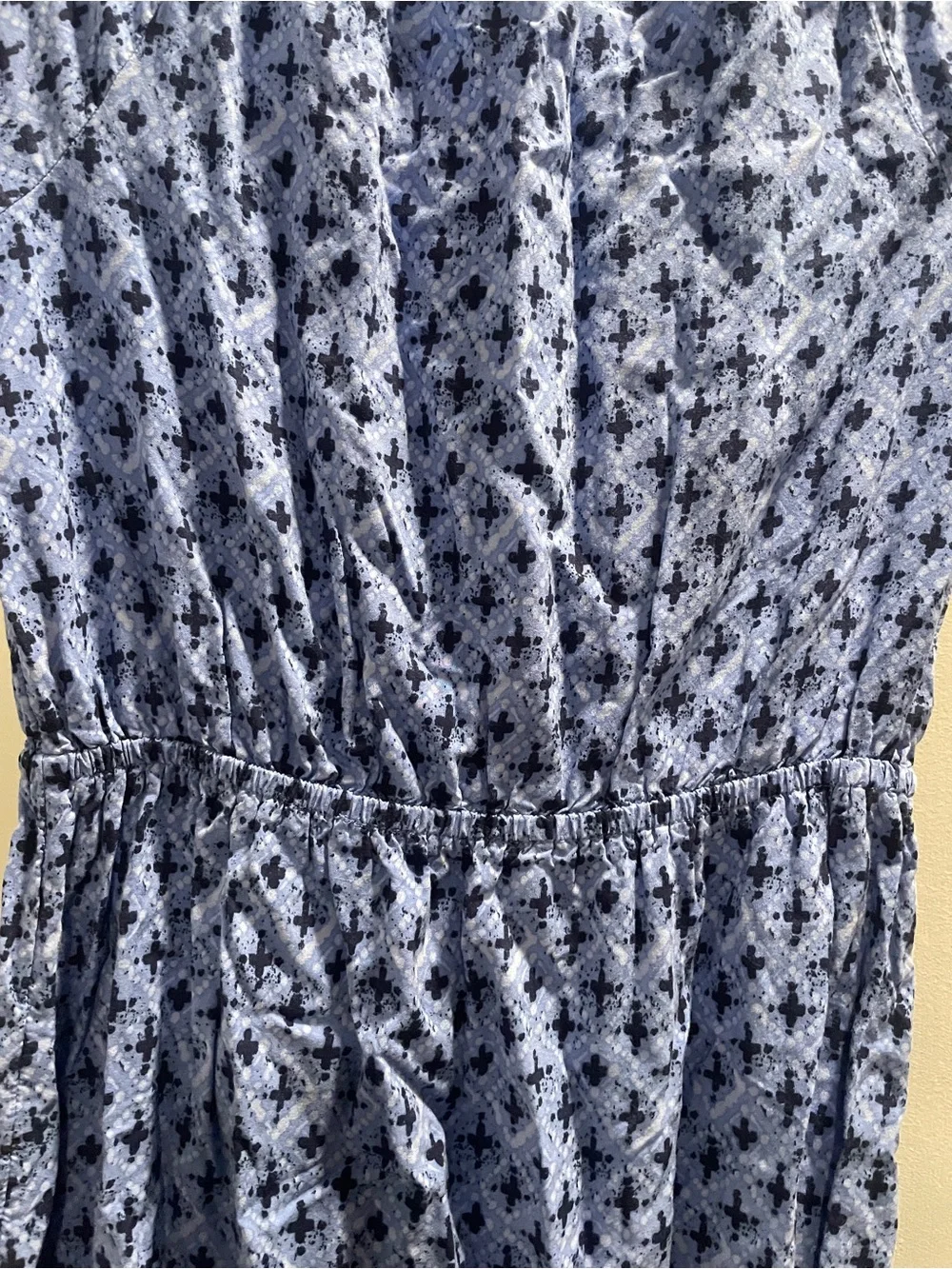 Old Navy Blue Printed Cap-Sleeve Dress size S - Picture 5 of 5